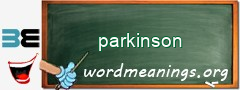 WordMeaning blackboard for parkinson